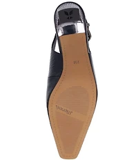 J. Renee Hadyn Lizard Print Block Heel Slingback Pumps