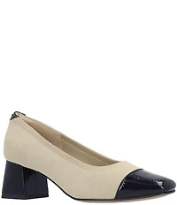 J. Renee Javelle Stretch Knit Cap Toe Pumps