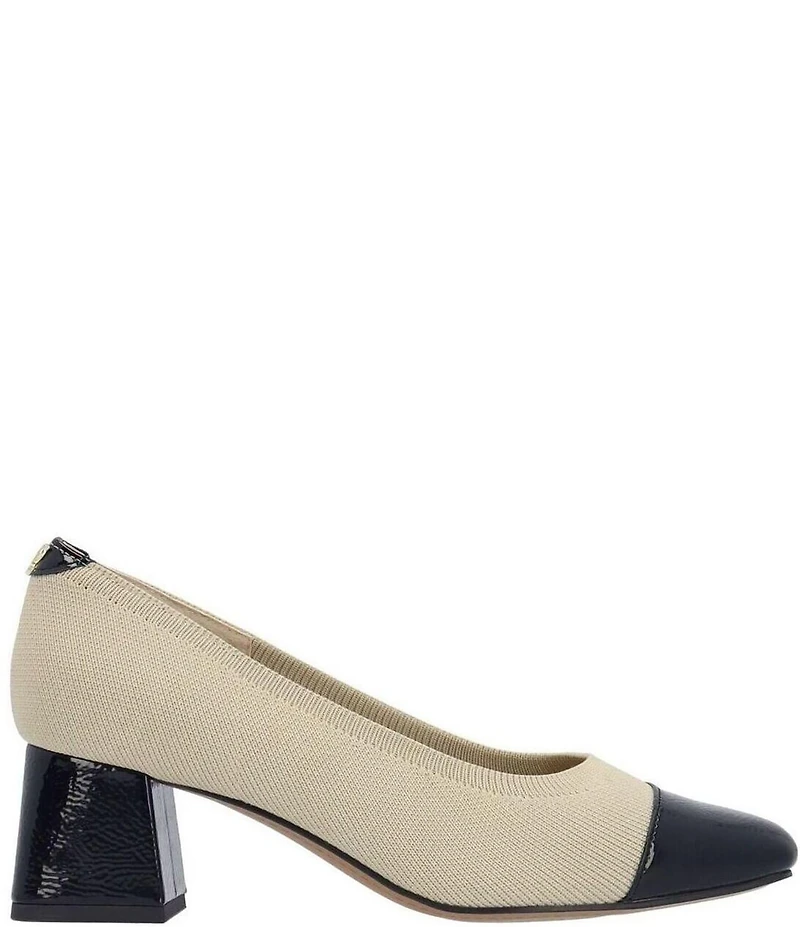 J. Renee Javelle Stretch Knit Cap Toe Pumps