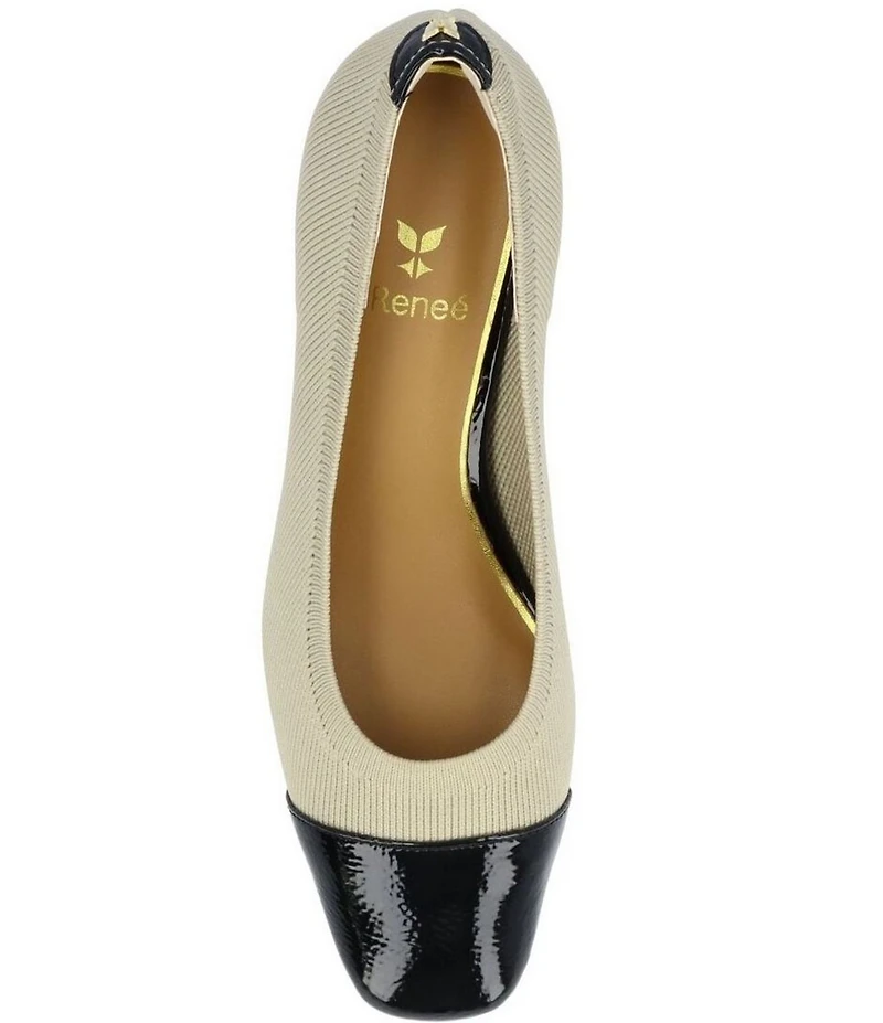 J. Renee Javelle Stretch Knit Cap Toe Pumps