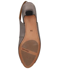 J. Renee Jenvey Satin Slingback Peep Toe Pumps