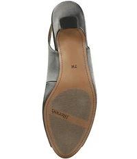 J. Renee Jenvey Satin Slingback Peep Toe Pumps