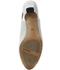 J. Renee Jenvey Glitter Slingback Peep Toe Block Heel Dress Pumps