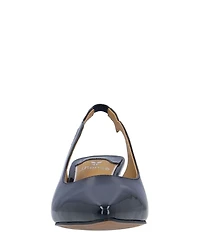 J. Renee Jeyora Patent Pointed Toe Slingback Pumps