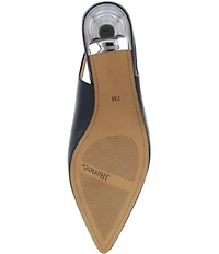 J. Renee Jeyora Patent Pointed Toe Slingback Pumps