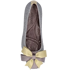 J. Renee Jollee Glitter Fabric Holiday Bow Pumps
