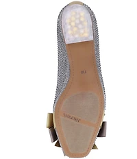 J. Renee Jollee Glitter Fabric Holiday Bow Pumps