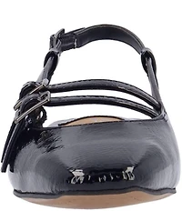 J. Renee Jovana Patent Slingback Buckled Mary Jane Pumps