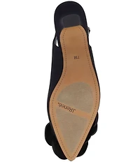 J. Renee Jozey Satin Flower Ornament Kitten Heel Sling Pumps