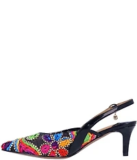 J. Renee Klaudia Chenille Mesh Slingback Pumps