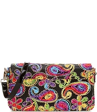 J. Renee Klaudia Embroidered Fabric Shoulder Bag