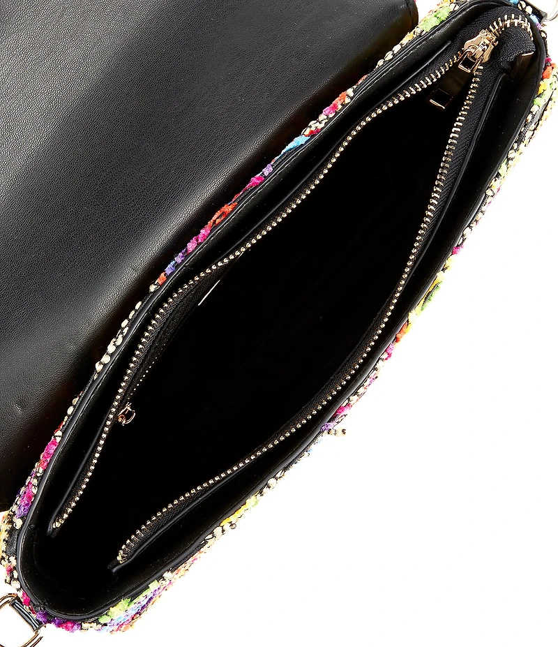 J. Renee Klaudia Embroidered Fabric Shoulder Bag