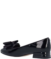 J. Renee Kori Patent Grosgrain Bow Pumps