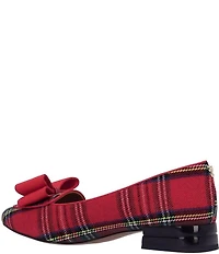 J. Renee Kori Plaid Grosgrain Bow Pumps