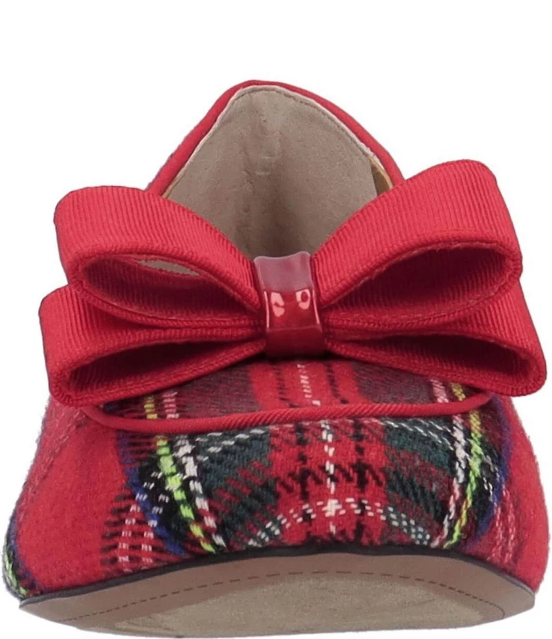 J. Renee Kori Plaid Grosgrain Bow Pumps
