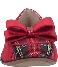 J. Renee Kori Plaid Grosgrain Bow Pumps