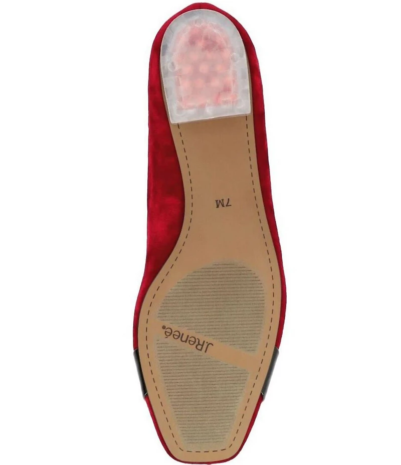 J. Renee Kreengle Velvet Rhinestone Buckle Ornament Strap Holiday Pumps