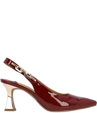 J. Renee Krissa Patent Chain Slingback Dress Pumps