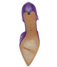 J. Renee Lisha Patent And Mesh T-Strap Pumps