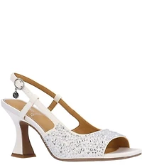 J. Renee Loredana Rhinestone Satin Slingback Dress Sandals