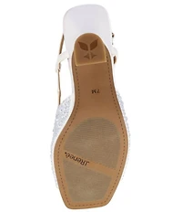 J. Renee Loredana Rhinestone Satin Slingback Dress Sandals