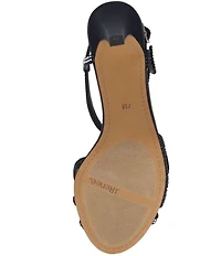 J. Renee Lulah Satin Rhinestone Embellished Strappy Sandals