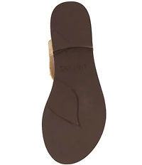 J. Renee Lunaria Beaded Cork T-Strap Sandals