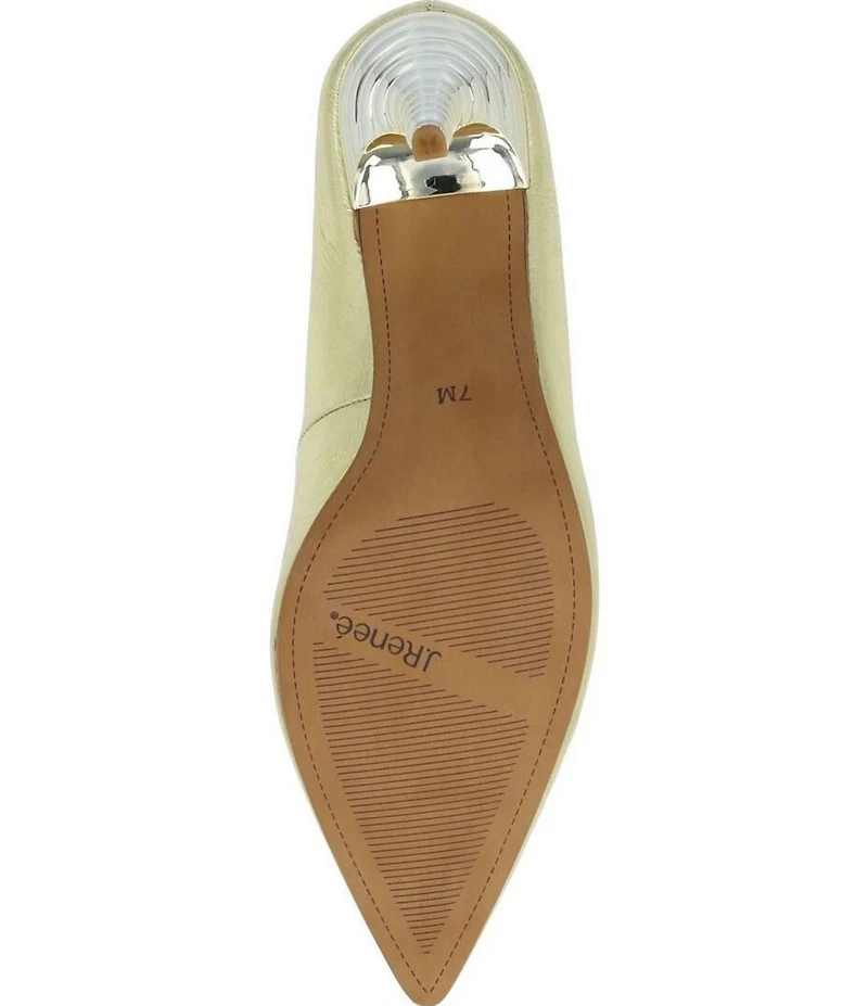 J. Renee Lunessa Metallic Leather Pointed Toe Pumps