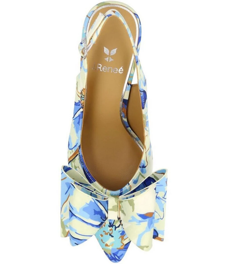 J. Renee Lysara Bow Slingback Pumps