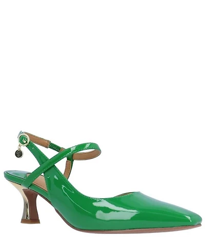 J. Renee Maretta Patent Sling Pumps
