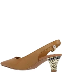 J. Renee Mayetta Leather Slingback Pumps