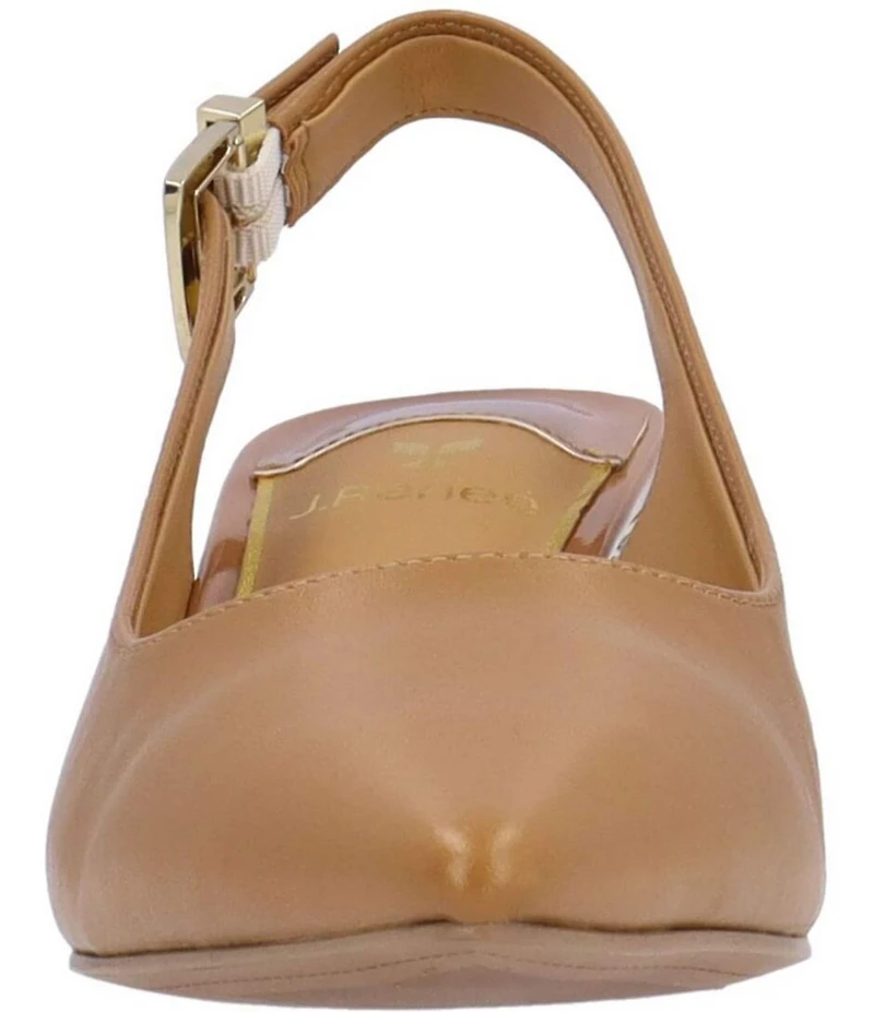 J. Renee Mayetta Leather Slingback Pumps