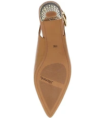 J. Renee Mayetta Leather Slingback Pumps