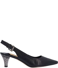 J. Renee Mayetta Leather Slingback Pumps