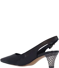 J. Renee Mayetta Leather Slingback Pumps