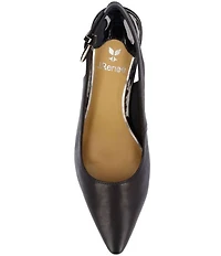 J. Renee Mayetta Leather Slingback Pumps