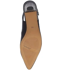 J. Renee Mayetta Leather Slingback Pumps