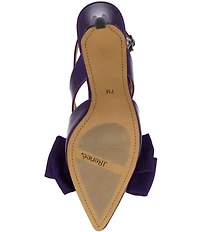 J. Renee Morigen Patent Bow Slingback Pumps
