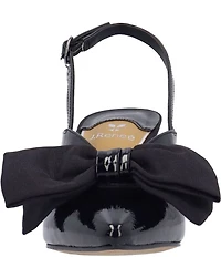 J. Renee Morigen Patent Bow Slingback Pumps