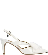 J. Renee Morigen Patent Bow Slingback Pumps