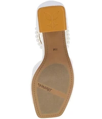 J. Renee Nerida Satin Pearl Ankle Wrap Dress Sandals