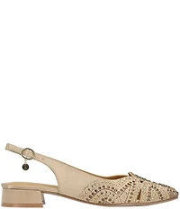 J. Renee Nicolette Fabric Rhinestone Slingback Pumps