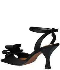 J. Renee Nishia Satin Bow Ankle Strap Dress Sandals