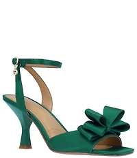 J. Renee Nishia Satin Bow Ankle Strap Dress Sandals