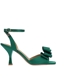 J. Renee Nishia Satin Bow Ankle Strap Dress Sandals