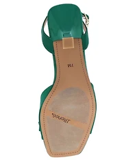 J. Renee Nishia Satin Bow Ankle Strap Dress Sandals