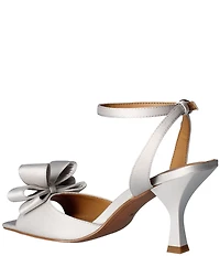 J. Renee Nishia Satin Bow Ankle Strap Dress Sandals