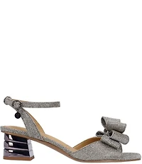 J. Renee Novela Shimmer Bow Dress Sandals