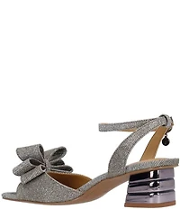 J. Renee Novela Shimmer Bow Dress Sandals