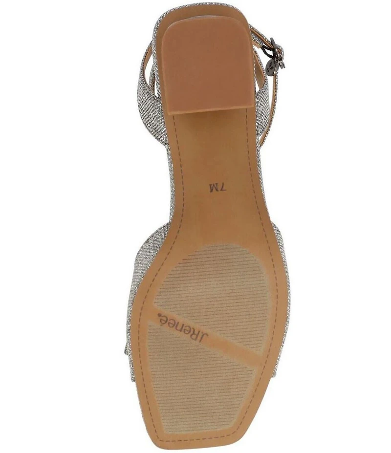J. Renee Novela Shimmer Bow Dress Sandals